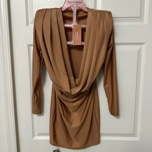 SHEIN Dresses & Skirts - SHEIN dress golden brown Small size 4